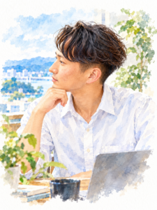 R.の水彩イラスト