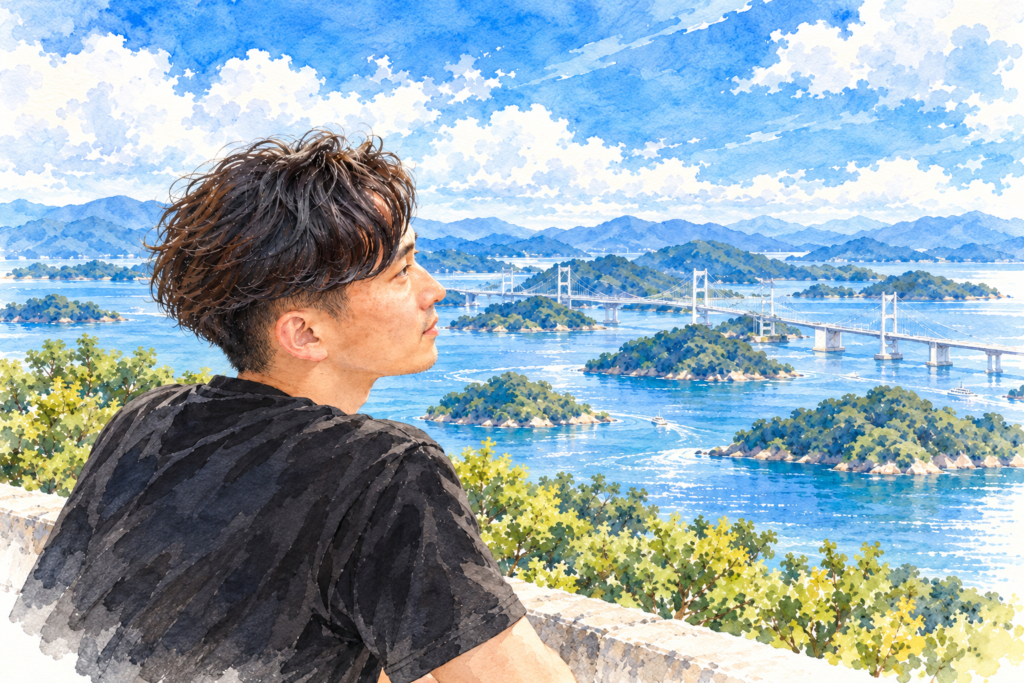 R.の水彩ポートレート